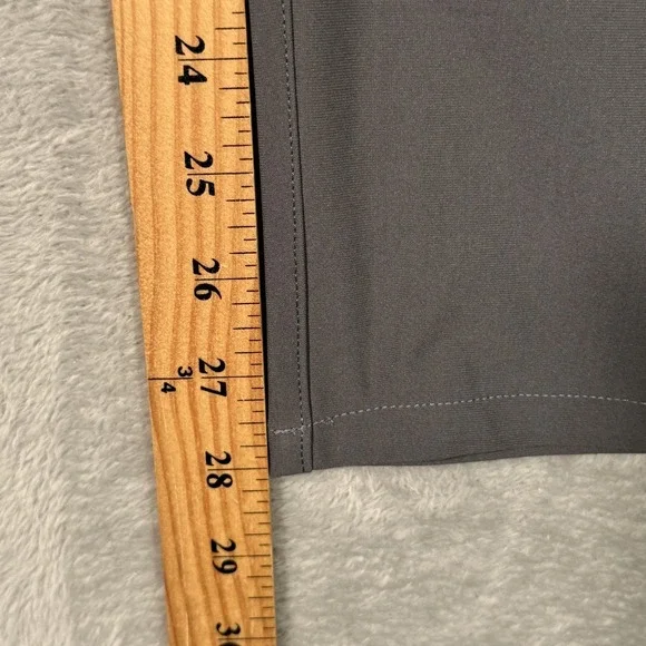 Henry Dean Pants Mens 34x28 Gray Polyester Chino Regular Fit 5 Pocket Casual
